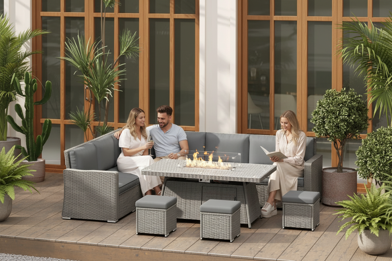Rattan Sofa Set Lifestyle