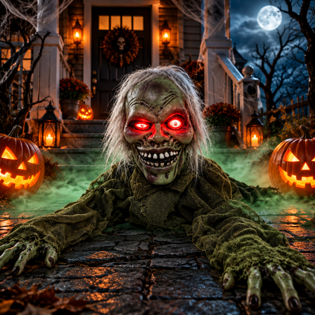 Haunted Porch Scene