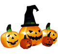 6ft Inflatable Halloween Pumpkin Family | LED Glowing, Outdoor Lawn & Garden Display
