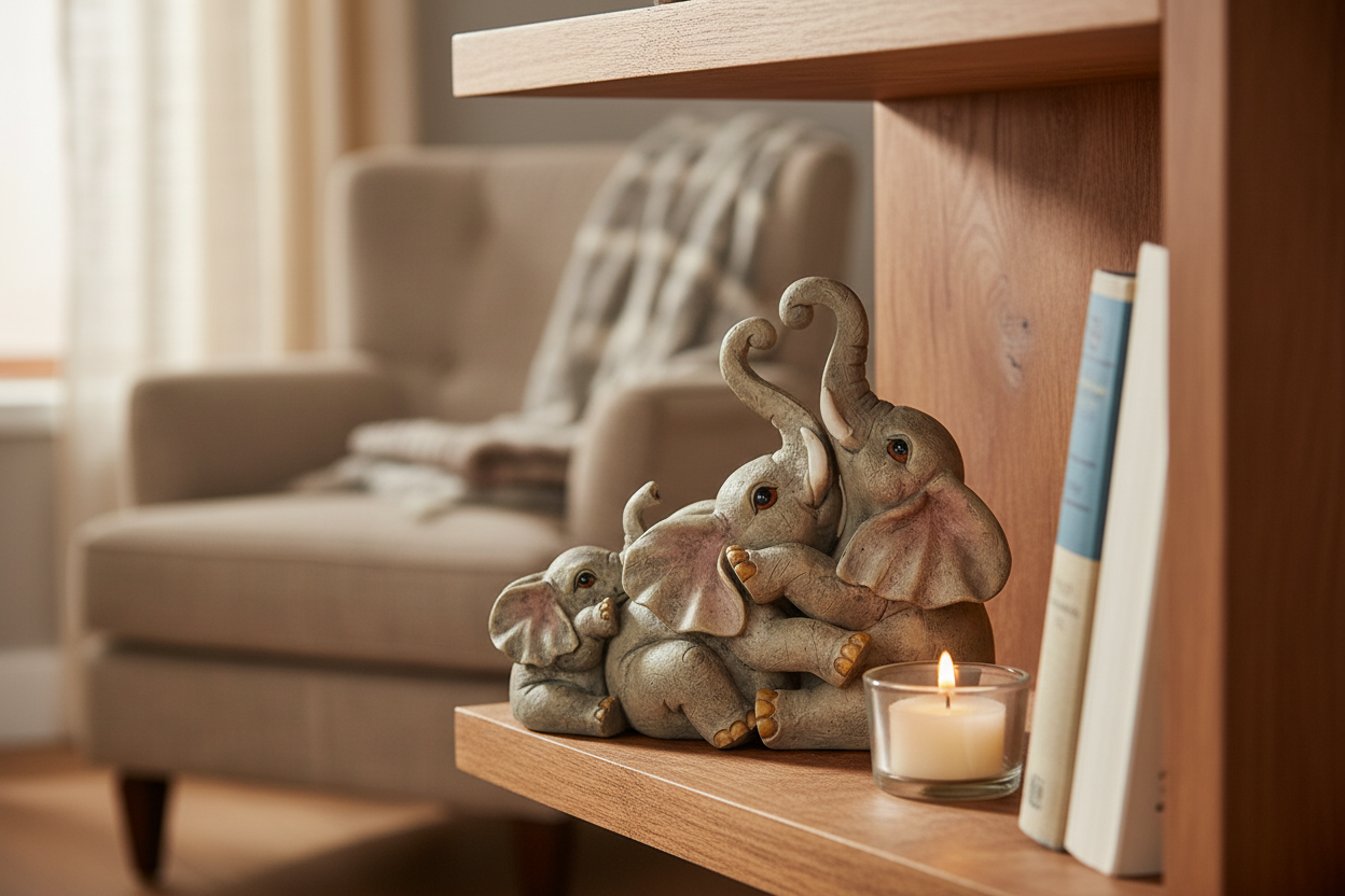 Elephant Family Ornament
