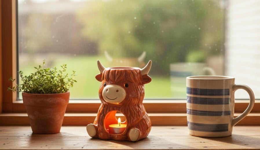 Highland Cow Oil Burner and Wax Warmer