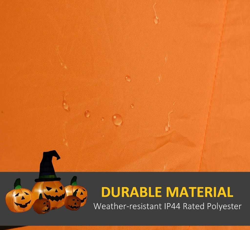 6ft Inflatable Halloween Pumpkin Family | LED Glowing, Outdoor Lawn & Garden Display