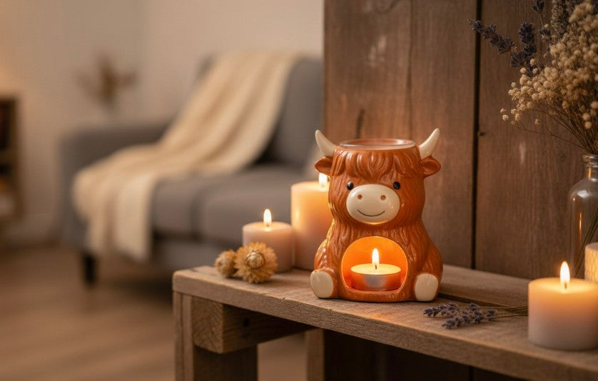 Highland Cow Oil Burner and Wax Warmer