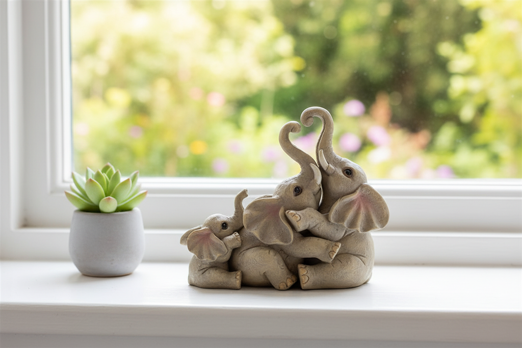 Elephant Family Ornament