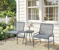 3-Piece Rattan Bistro Set | 2 Chairs & Round Coffee Table, Outdoor Garden