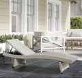 PE Rattan Sun Lounger – Grey | 4-Level Adjustable Recliner